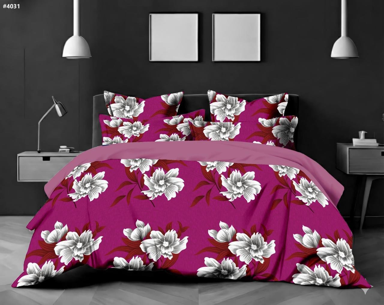 Magenta Grandeur Royal Floral Bedding